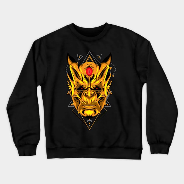 devil mask Crewneck Sweatshirt by SHINIGAMII
